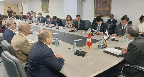 Tunisian Economy Minister Discusses Investment Opportunities with Korean Delegation