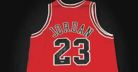 A Chicago Bulls jersey Michael Jordan wore during the 1998 NBA Finals was sold by Hunt Auctions through a private treaty sale. (Photo via Hunt Auctions)