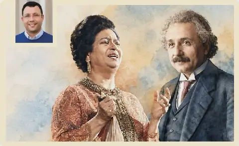 Aymen Bouali: The Time According to Einstein and Oum Kalthoum
