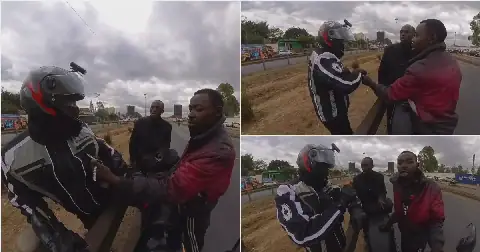 Terrified and clearly outnumbered, the rider tried to negotiate, offering the men Sh50 in hopes that it would be enough to end the tense standoff.
