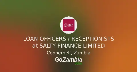 Salty Finance Limited Seeks Loan Officers and Receptionists in Zambia
