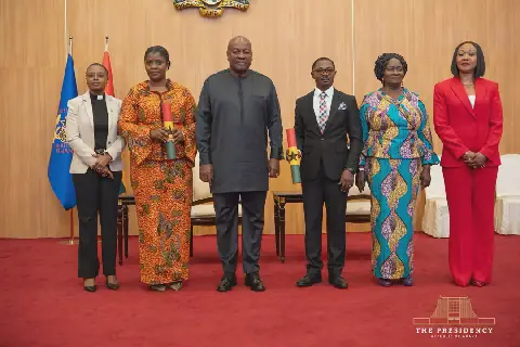 President Mahama Urges New EC Deputy Chairpersons to Prioritize Transparency