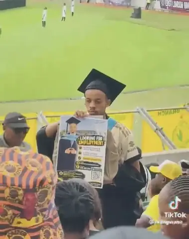 UKZN graduate seeks work in graduation gown at MTN8 final
