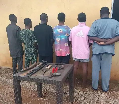 Oyo Police Arrest Nine Suspected Armed Robbers, Recover Firearms in Ibadan Operations