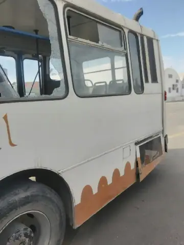 Tunisian School Bus Damaged in Stone Throwing Incident