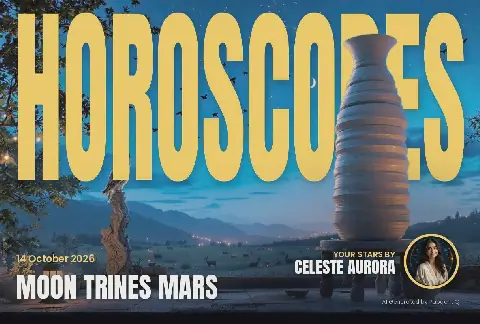 Moon Trines Mars: Horoscopes and Lucky Numbers for 14 October 2026