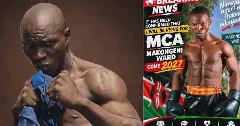 Boxer Mbavu Destroyer has announced that he will run for the Makongeni MCA seat. ©Facebook