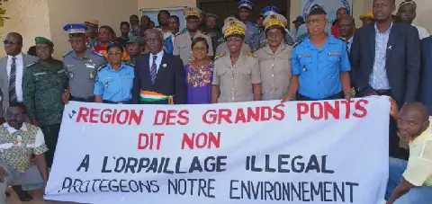 Côte d’Ivoire-AIP/ Le préfet de Dabou prône l’action collective pour lutter contre l’orpaillage illégal