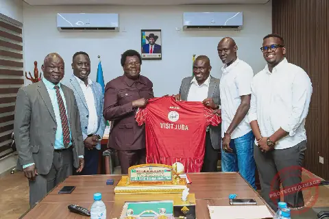 Central Equatoria governor, Jamus FC discuss partnership to promote sports and youth engagement