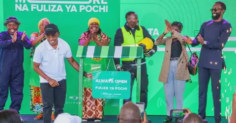 Safaricom during Fuliza Ya Pochi launch
