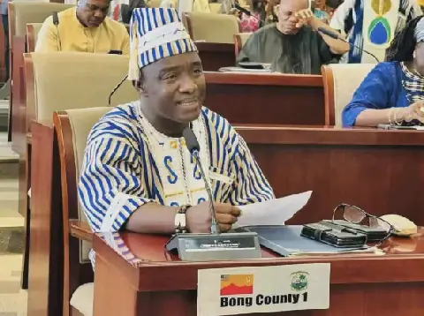 Video of Senator Moye addressing his graduation from Cuttington University, not AI-generated