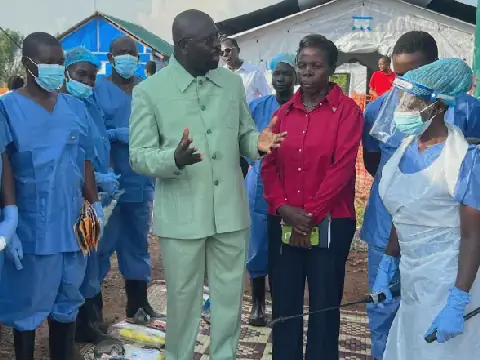 Governor Rimbasa, officials inspect Yambio Ebola unit to test readiness