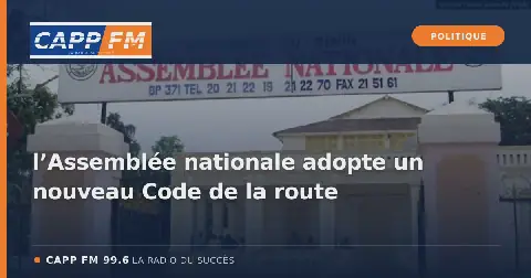 Illustration de l’article : l’Assemblée nationale adopte un nouveau Code de la route