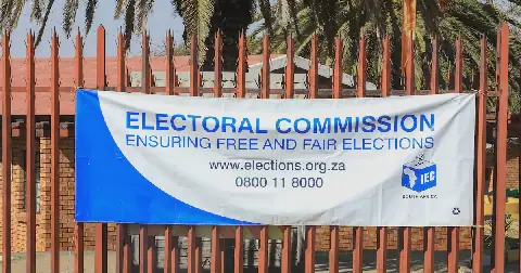 An IEC banner in Dlamini, Soweto. File picture: Mukovhe Mulidzwi