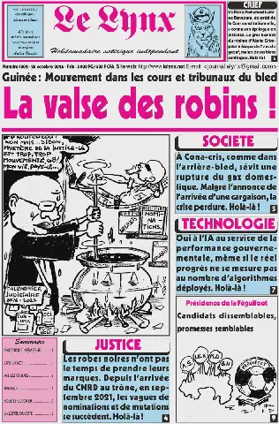 La Une du Lynx N° 1802 du 26 octobre en kiosque