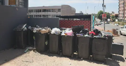 No collections of dustbins in Randburg. Picture: Antonio Muchave