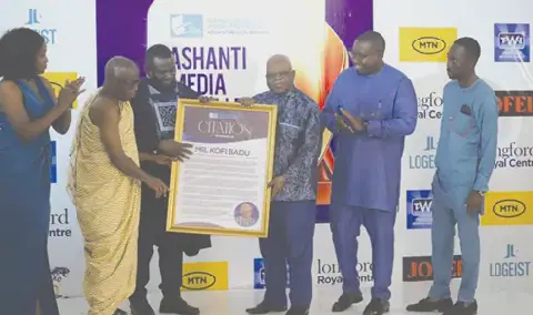 Former Graphic MD, Mawuli Agbey honoured at Ashanti Media Excellence Awards