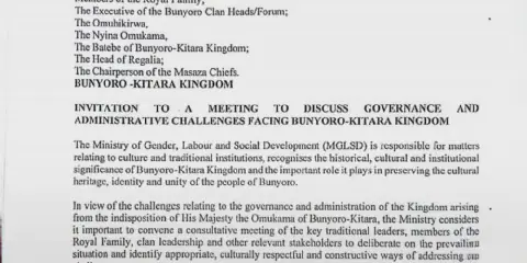 Bunyoro Kingdom Leadership Crisis Set for Mediation