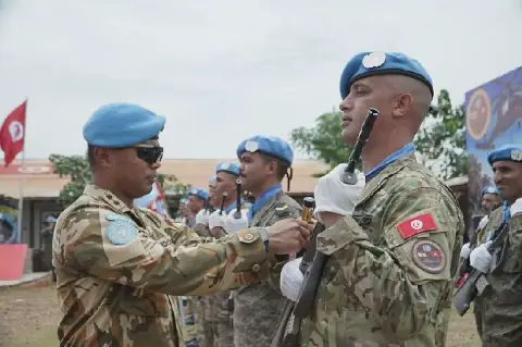 Tunisia's Helicopter Unit Honored with UN Medal in Central African Republic