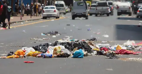The City of Johannesburg becomes a dumping ground a week before the local government elections. Picture: Refilwe Kholomonyane