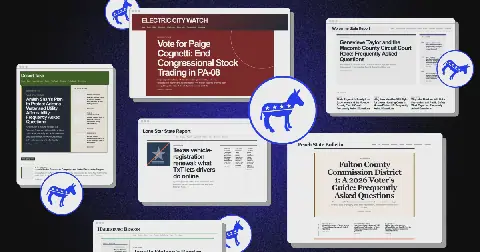 AI Chatbots Cite Fake Local News Websites Promoting Democratic Candidates