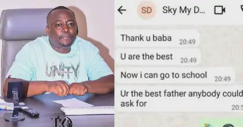 The chats resurfaced amid a public dispute over the care of Sky Victor and her younger brother.