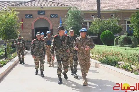 Moroccan General Receives New UN Mission Commander in Southern Regions