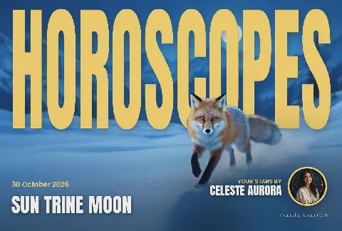 Sun Trine Moon: Horoscopes and Lucky Numbers for 30 October 2026
