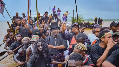 Peter Obi, Dickson Use Boat Regatta for NDC Campaign in Bayelsa