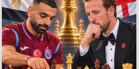 Egyptian and English Football Stars Engage in Chess Rivalry
