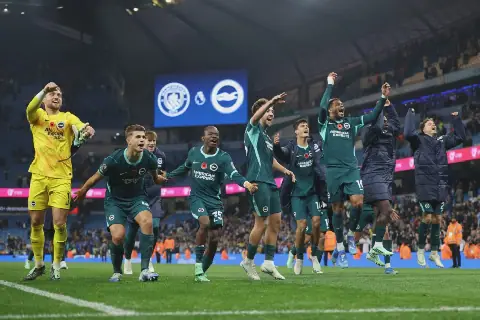 Brighton stun Man City at home