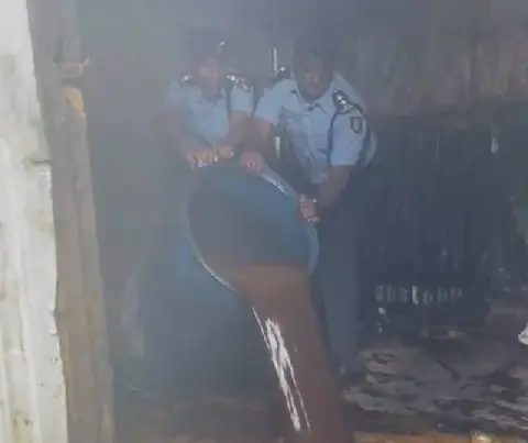Kenyan Police Raid Chang'aa Den in Kasarani