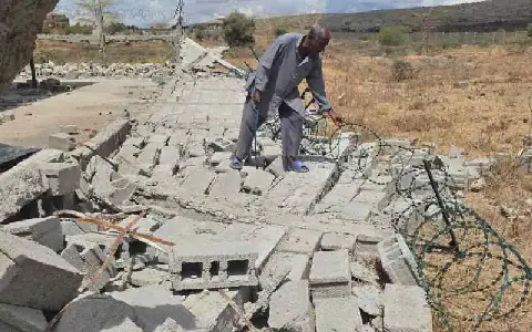 KCB in land tussle with Athi River residents as goons demolish houses