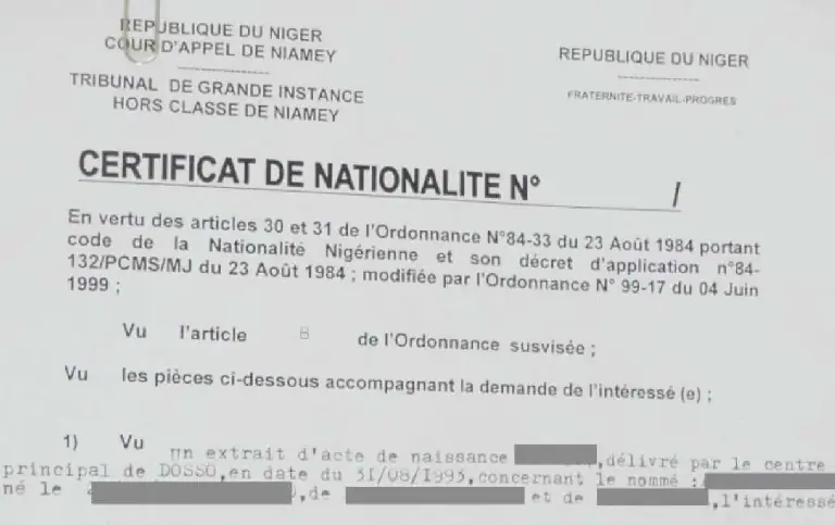 Niger President Tiani Signs Decree Revoking Citizenship of Five Individuals